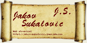 Jakov Šukalović vizit kartica